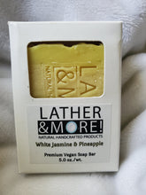 Load image into Gallery viewer, WHITE JASMINE AND PINEAPPLE SOAP