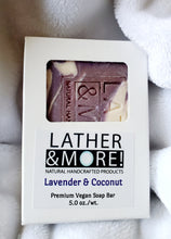 Load image into Gallery viewer, LAVENDER AND COCONUT SOAP

